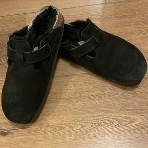 Birkenstock lined Boston clog